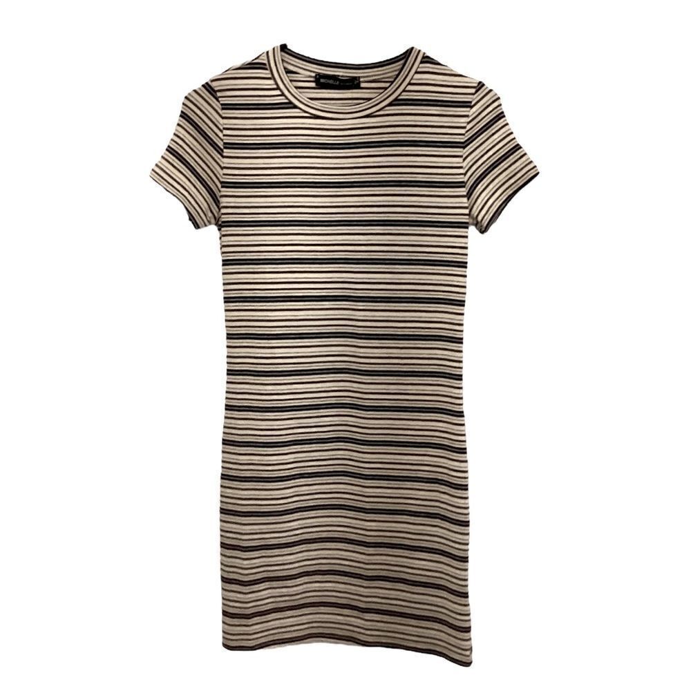 Michelle By Commune Striped Tee Shirt Dress NWT | Size M